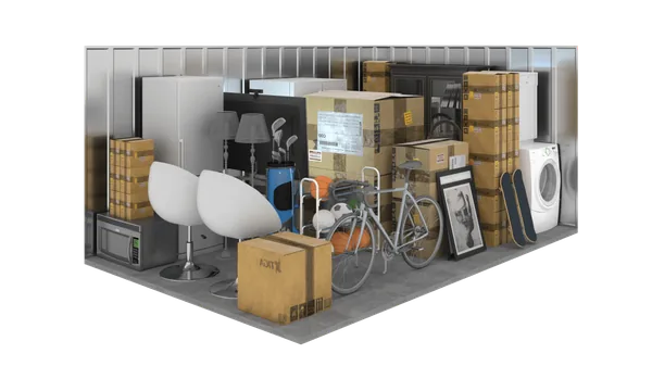 10'x15' Climate-Controlled storage unit (150 sq ft) interior view