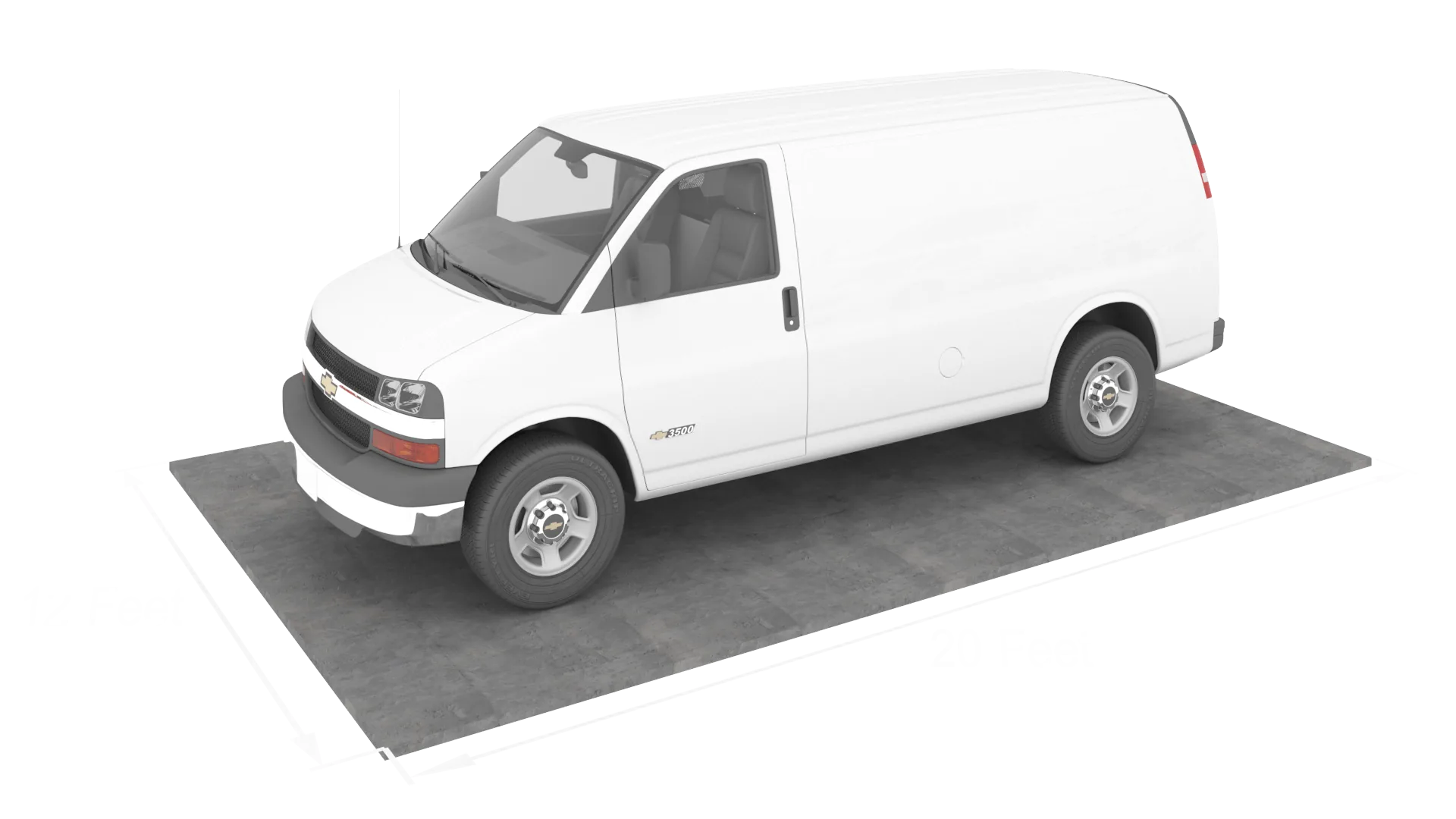 10'x20' outdoor parking space for a small trailer or vehicle in Seguin, TX