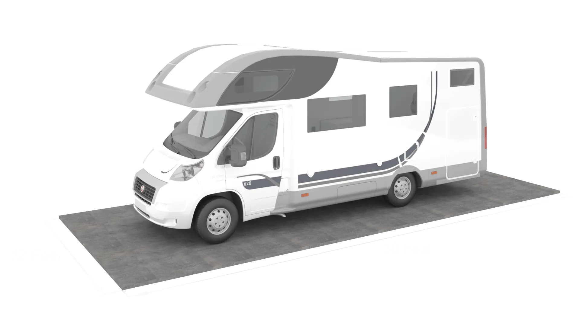 10'x35' outdoor RV and trailer parking space in Seguin, TX